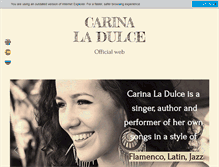 Tablet Screenshot of carinamusic.com